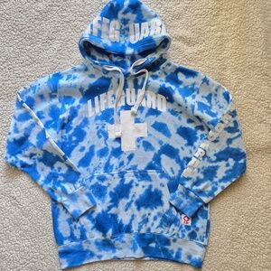 Lifeguard Tie Dye Hoodie Sweatshirt Size M